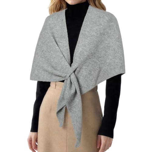RIIQIICHY Sciarpa Donna Invernale Scialle Elegante Donna Cerimonia Stola Grigia