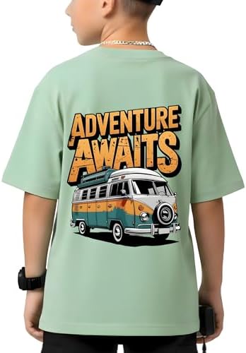 Selin apparel Tencel Fabric Kids T-Shirt | Ultra Soft & Breathable | Easy Wash | Age 4-8 Years Pista