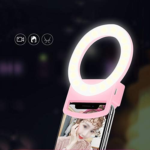 zsedp selfie led ring light portable mobile selfie lamp photography clip light mobile phone fill light for all phones