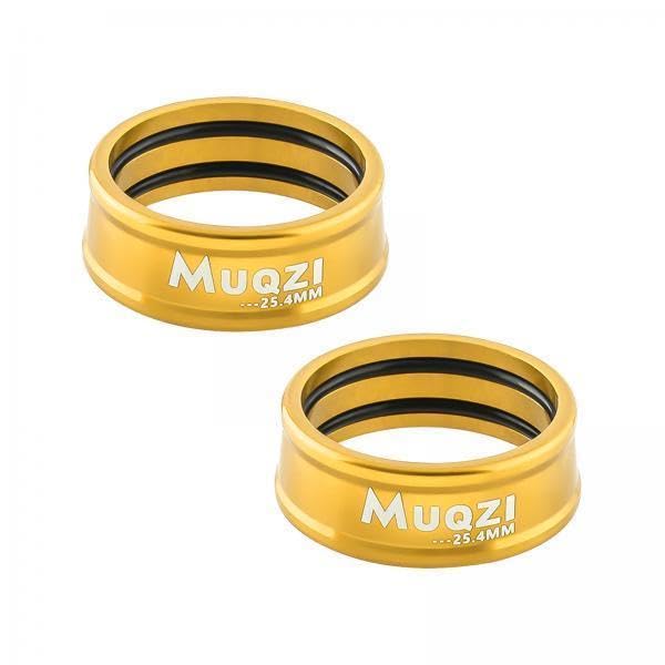 CALANDIS® 2x2x Folding Bike Handlebar Fixing Rings Aluminum Frame Stem Mount Replacement Aureate 25.4mm | Handlebar Grips Tape & Pads | Bicycle Components & Parts-image-38