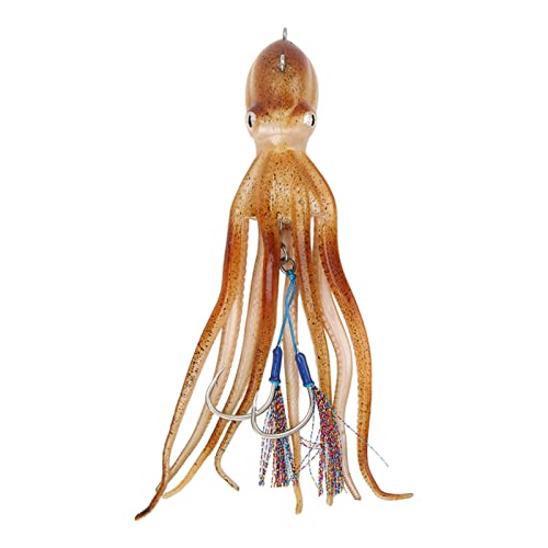 [MORBIDO E FLESSIBILE] Il corpo del jig Octopus è morbido e consente ai pesci di mordere e trattenersi saldamente.