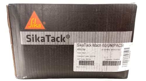 Sikatack Mach 60 Auto Glass Urethane, Adhesive Sealant 15 Sausages (465Ml) Kit With Primer And Aktivator Pro Pad #TOP9