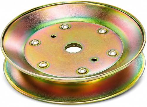 MWire Spindle Pulley for 42" & 48" Decks – Fits Craftsman, Husqvarna, Poulan, Ariens, AYP – Replaces 129861, 153535, 173436, 177865, 532129861, 532153535