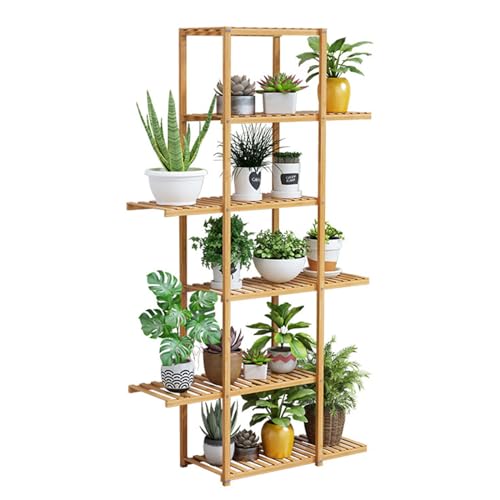 Support à plantes intérieur extérieur étagère d'angle 6 niveaux