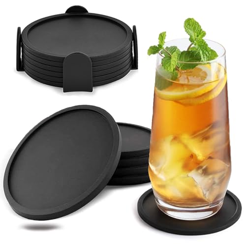 Opiniones de Posavasos los preferidos por los clientes. 48 SWANFIRE Portavasos para Mesa, 6 Piezas Porta Vasos para Mesa, Portavasos de Silicona Antideslizantes con Soporte, Porta Vasos Casa, Posavasos para Bebidas, Coasters para Bar,...