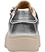Clarks Women’s Mykah Joy Platform Fashion Sneaker, Silver Leather, 7.5