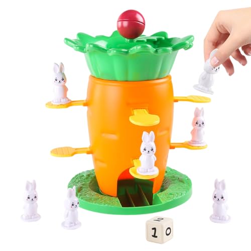 Jeu d'équilibre tour de carotte pour calmer l'agitation et occuper les enfants intelligemment