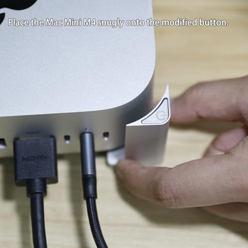 Base Easy Power Button para Mac mini M4 de aluminio miniatura 3
