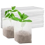 Reccisokz Set mit 30 Anzuchtbeuteln aus Vliesstoff – 15×18 cm – Atmungsaktive Pflanzbeutel für Aussaat, Setzlinge, Blumen & Gemüse