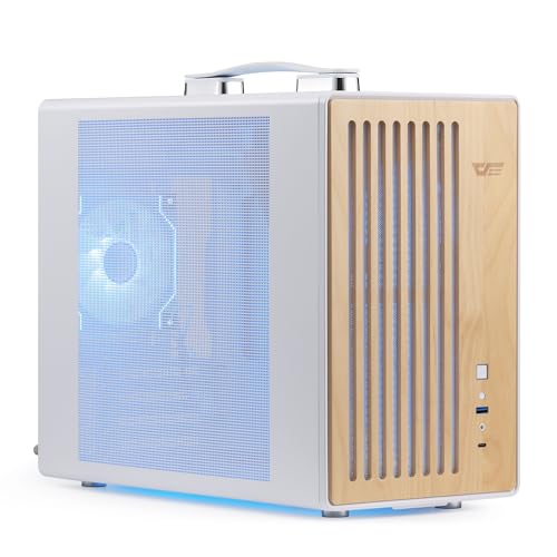 Caja PC Micro-ATX compacta para un escritorio simple y minimalista con madera 7