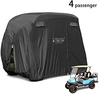 10L0L 4 Passenger Golf Cart Cover Fits EZGO, Club Car and Yamaha, 400D