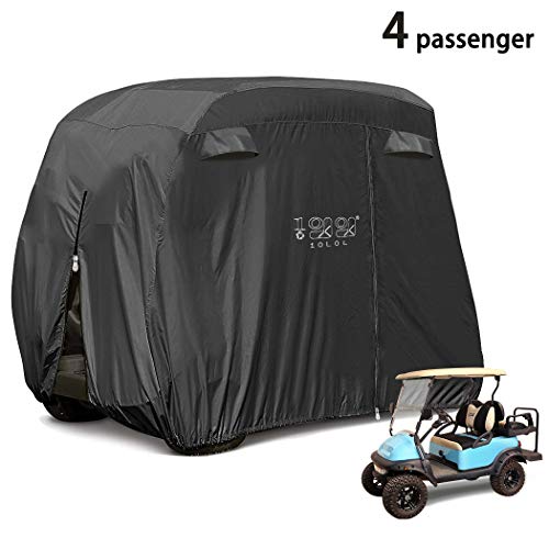 10L0L 4 Passenger Golf Cart Cover Fits EZGO, Club Car and Yamaha, 400D