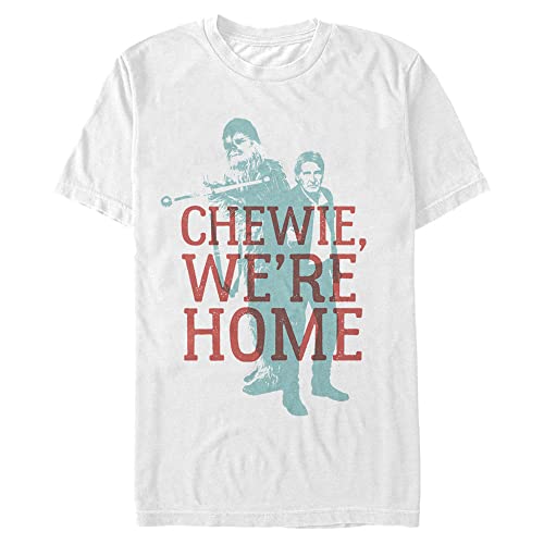 T-shirt Star Wars Chewie Han Overlay pour homme en coton noir