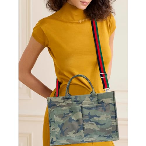 Image of Dyalsa Tote Bags for Women, Canvas Handbag Tote Purse Crossbody Bags with Zip Casual Shoulder Bags for Work and Travel