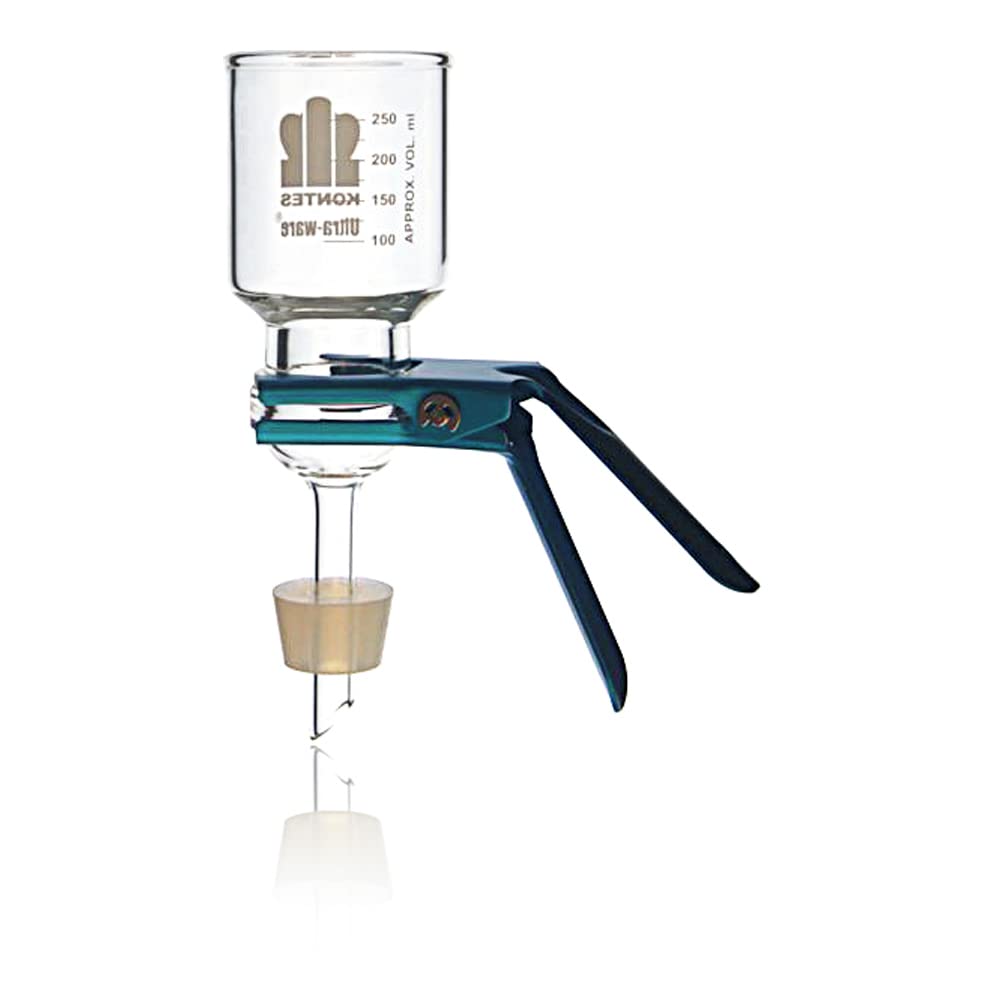 Kimble 953755-0090 Vacuum Microfiltration Assembly with Utlra-Ware Fritted Glass Support, 90mm Filter Size
