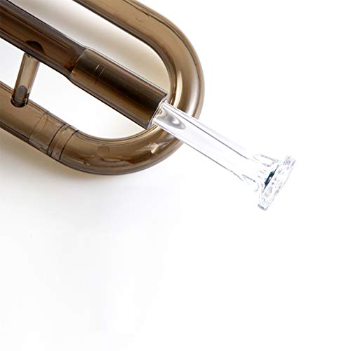 Pampet Professional Plastic Bb Trumpet Transparent Standard Trumpet Set With 3C Mouthpiece 7C Mouthpiece Bb Trumpets Black #TOP5