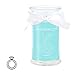 Produktbild JuwelKerze Sun, Beach & Cocktail - Kerze im Glas mit Schmuck - Große Blaue Duftkerze mit Überraschung als Geschenk für Sie (Silber Ring, Brenndauer : 90-125 Stunden)