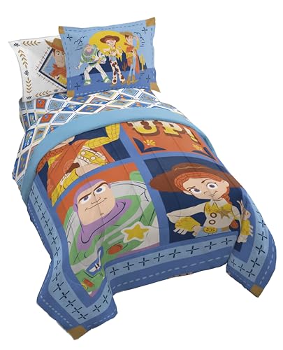 Jay Franco Kids Bed Set Blue Toy Story 7 Piece Full