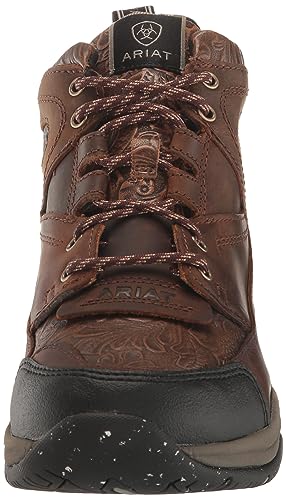 ARIAT ARIAT Women's Terrain Eco Boot - Distressed Brown/Brown Floral Emboss, 8 Medium
