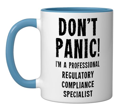 Regulatory Compliance Specialist Ceramic Mug, Blue/White