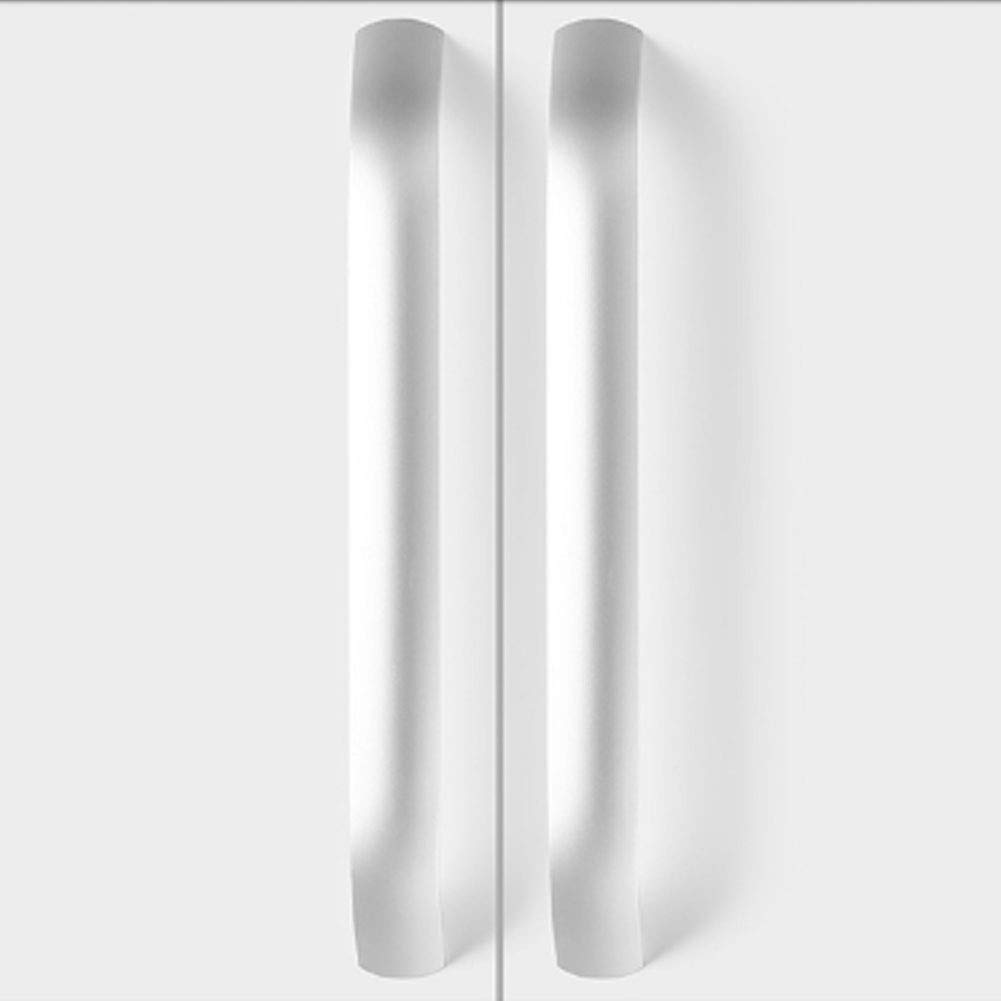5/10 Stück Silber Möbelgriff, Aluminium Schranktür Schubladengriffe Griffe Zuggriffe Schranktür Bogenform Zuggriff (Lochabstand: 96/128/160/192 mm) (10 Stück 160 mm) (5 Stück 128 mm)