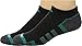 adidas Men's Climalite II No Show Socks (2 Pack), One Size, Black/EQT Green/Black Onix Marl