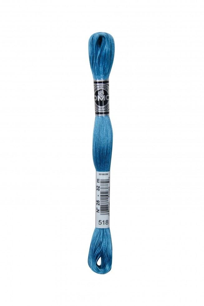 DMC Size 25 Coton A Broder Special Embroidery Thread - 518 Blue - Each — image 1