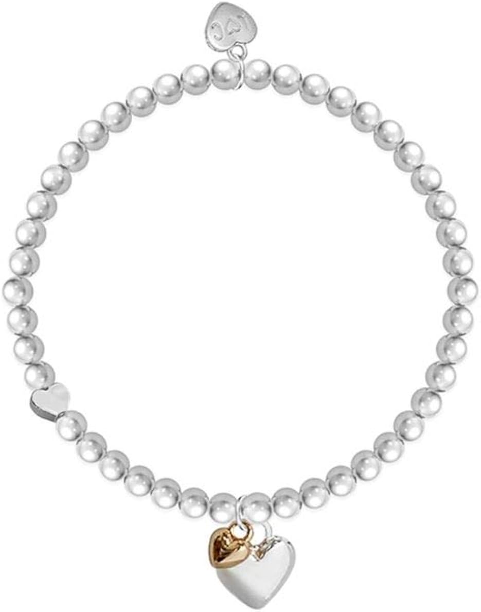 Life Charms Marvellous Mum Bracelet, Rose Gold,Silver, Stretch - Image 3