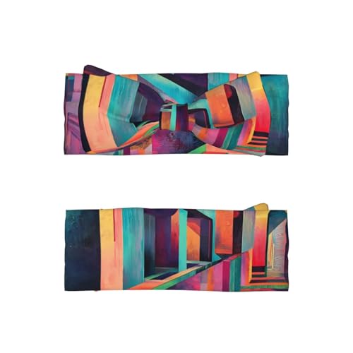 Grid Corridor Baby bow headband (0-6 months) - Universal for newborns to toddlers, a must-have for cute decoration2