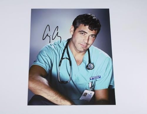 ER Doug Ross George Clooney Signed Autographed 8x10 Glossy Photo Loa