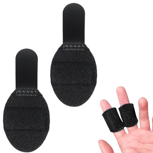 BHUJIA 2PCS Finger Splint – Adjustable Composite Cloth Trigger Finger Splints Brace for Daily Finger Protection and Comfort, White