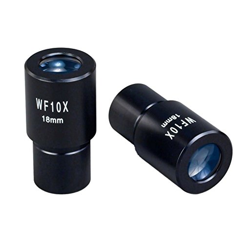 OMAX A Pair WF10X/18 Widefield Microscope Optical Eyepieces 23.2mm Dia
