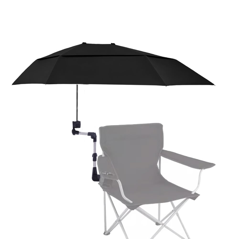 Nakazawa Sonnenschirm Kinderwagen Universal,Sonnenschirm Strand,UV Schutz 50+ / 104 cm Durchmesser,Tragbarer Regenschirm für Sport & Outdoor,360-Grad schwenkbare Position für maximalen Sonnenschutz