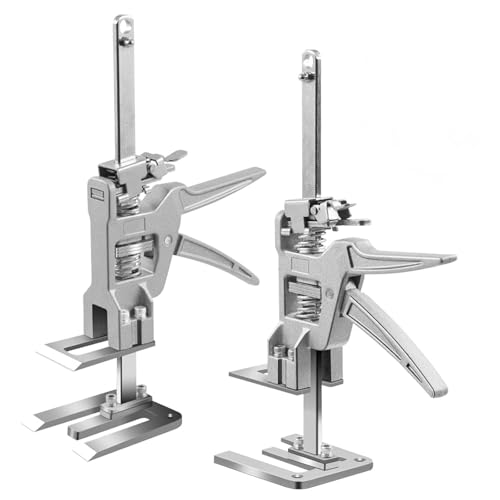 2 Pack Labor Saving Arm Tool Jack, Multi-Function Adjustment Lifting Jack Tool, Full Metal Portable Furniture Lifting Device, Suitable for Installing Cabinets, Door, Furniture, Flooring, Windows
