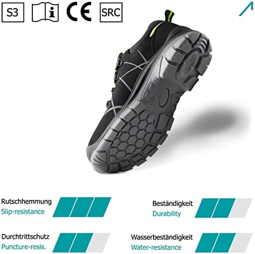 ACE Constructor S3 - Buty Robocze z Noskiem Stalowym - Dla Mężczyzn/Kobiet