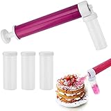 🍰 【Diseño innovador】 El nuevo sistema de bloqueo está firmemente sujeto a la bomba para garantizar que la pintura o el brillo no goteen. Se debe usar purpurina fina en lugar de purpurina natural para evitar obstruir la bomba.