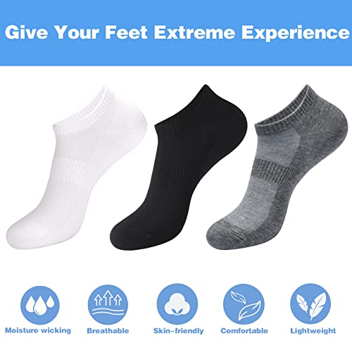 Atbiter Ankle Socks Women's Thin Athletic Running No Show Low Cut Socks 5-Pairs #TOP4