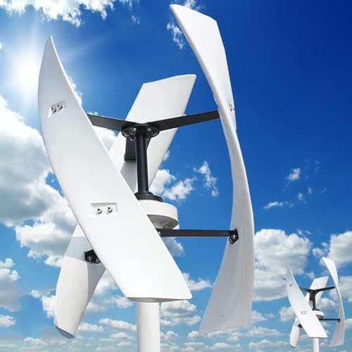 Kit turbina eolica verticale domestica: 2000 W silenziosa, 3 pale, off-grid, con regolatore di carica impermeabile per la ricarica della batteria.