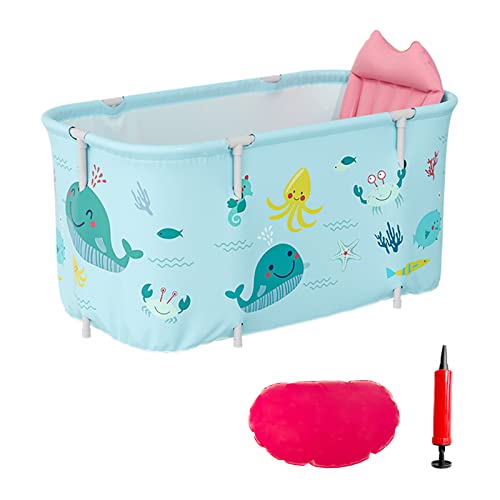 Portable Bathtub For Adult, Foldable Soaking Freestanding Collapsible Tub For Shower, Cold Plunge Tub For Ice Bath,Hot Bath Tub, Spa Bath Tub With Inflatable Pillow,Seat For Bathroom #TOP6