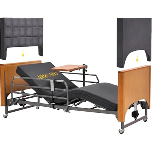 Electric Hospital Bed and Mattress for Home Use, German Motor