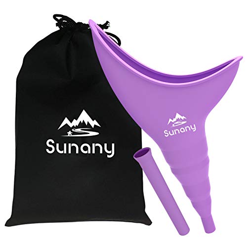 Female Urination Device, Reusable Female Urinal Silicone Women Pee Funnel Allows Women to Pee Standing Up, Portable Womens Urinal is The Perfect Companion for Camping,Outdoor,Travel(Purple) Female Urination Device, Reusable Female Urinal Silicone Women Pee Funnel Allows Women to Pee Standing Up, Portable Womens Urinal is The Perfect Companion for Camping,Outdoor,Travel(Purple)