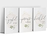 Office Wall Art-3 Panel Motivational Wall Art, Inspirational Quotes Canvas Art for Home Office Wall
