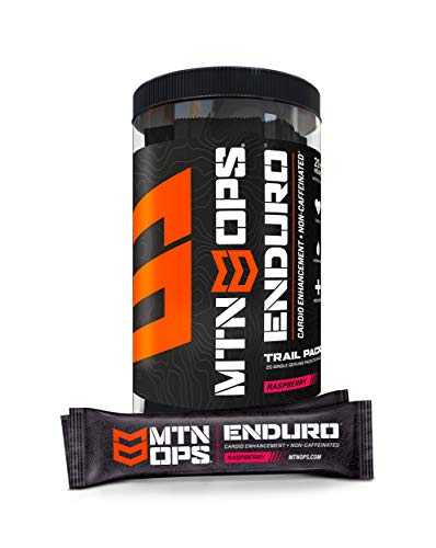 Mtn Ops Enduro Nitric Oxide Supplement & Energy Drink Mix With L-Arginine & L-Citrulline, Boost Oxygen With Caffeine Free Pre Workout, Raspberry Flavor, 20 Servings #TOP1