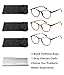 FoxMook 3-Pack Blue Light Blocking Glasses Round Women Men Computer Glasses Anti Eye Strain/UV/Glare Gaming Glasses, Black Brown-Tortoise Gray-Tortoise