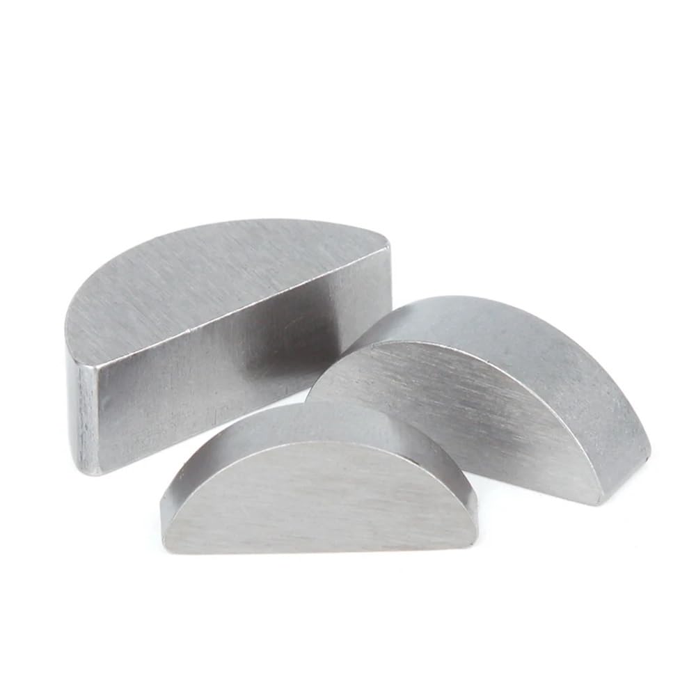 RWRAPS 2/5/10/20/50pcs M2 M2.5 M3 M4 M5 M6 M8 M10 Carbon Steel Metal Shim Semi-Circular Half-Moon Bond Key Washers Hardware (Size : 8x32x13 (5pcs))