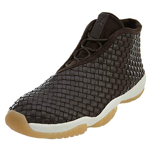 Jordan Air Future Premium mörk choklad män Lifestyla sneakers nya, Mörk choklad/segl/tuggummi gul, 43 EU