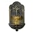 Teamson Home Fleur-de-lis Outdoor Water Fountain–Warm Glow Lighting with Adjustable Flow & Electric Pump, Black & Gold