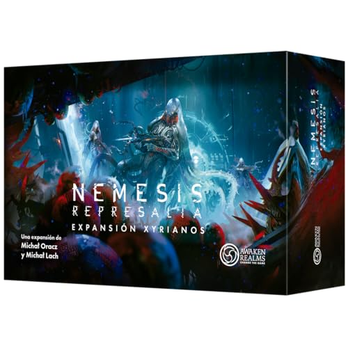 Expansión Nemesis Represalia Xyrianos con 3 miniaturas de depredadores de Awaken Realms