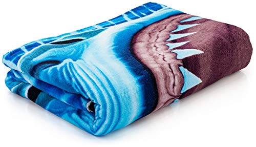 Dawhud Direct Great White Shark Teeth Beach and Shower Towel Review 3