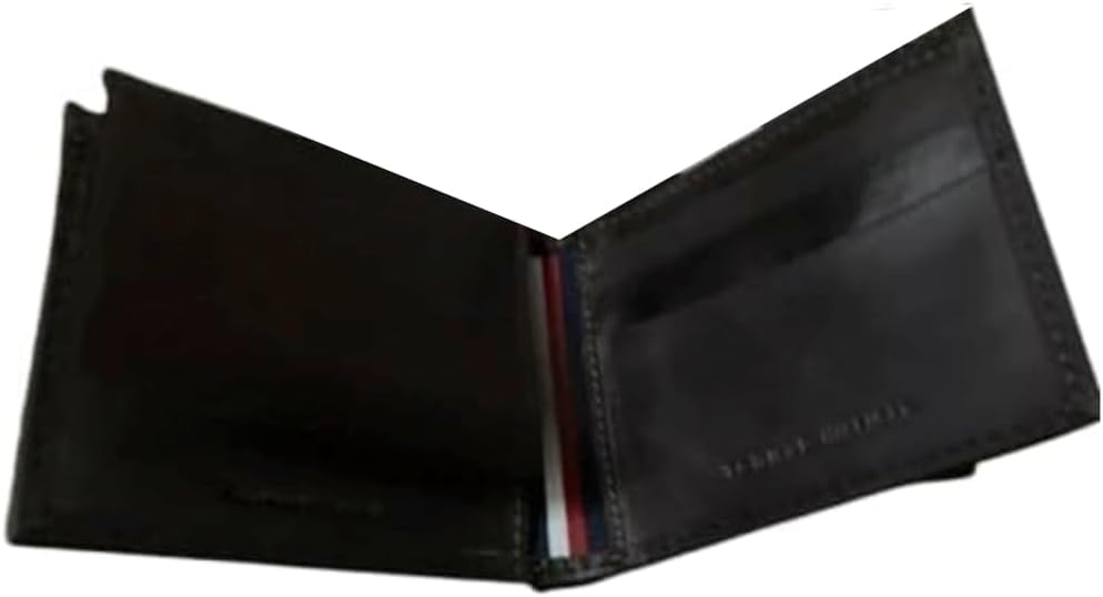 Tommy Hilfiger - Men's Billfold RFID Protection Leather Wallet Brown 31hp220110, Tan, wallet, Classic